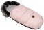 Zimní fusak FLUFFY s kožešinou + rukávník zdarma, Baby Nellys, 50 x 100cm, růžový
