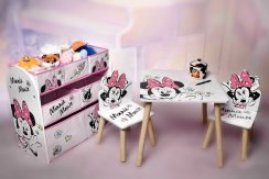 Arditex Dětský stůl s židlemi Minnie Mouse