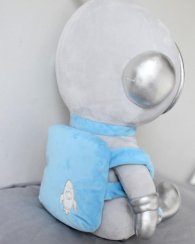 Hadrová panenka Metoo Kosmonaut, 50cm - šedá