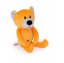 Dětská plyšová hračka/mazlíček Medvídek 19 cm,  oranžový
