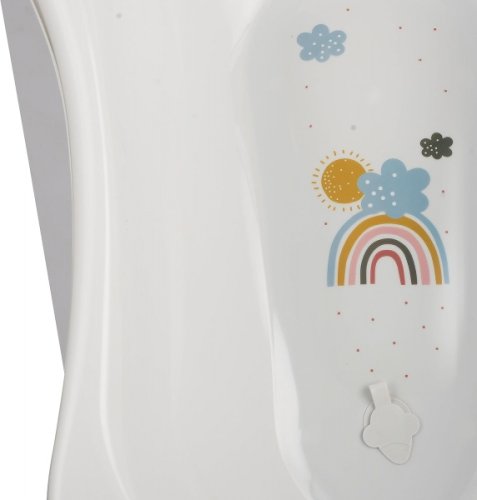Dětská vanička s výpustí, 84 cm Rainbow, Baby Nellys - bílá