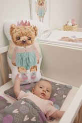 Ceba Baby Mazlící polštářek Fluffy Puffy Lizzy 50cm + plakát zdarma