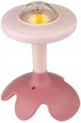 Canpol Babies Senzorické chrastítko s kousátkem, růžové