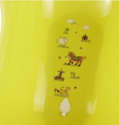 Keeeper Dětská vanička Funny Farm s výpustí 84 cm - zelená