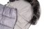 Zimní fusak FLUFFY s kožešinou + rukávník zdarma, Baby Nellys, 50 x 100cm, olivový