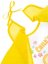 BocioLand Zástěrka, bryndák nepromakavý s dlouhým rukávem, Medvídek, žlutá