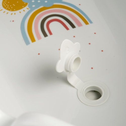 Dětská vanička s výpustí, 84 cm Rainbow, Baby Nellys - bílá
