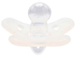 Symetrický silikonový dudlík Canpol Babies,  0-6 m, bílý