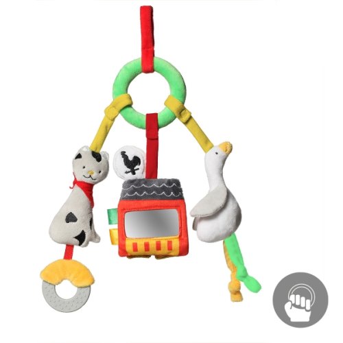 Závěsná edukační hračka na kočárek ON THE FARM, BabyOno