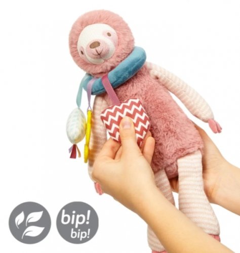 BabyOno Závěsná hračka - Sloth Lenny, pudrová
